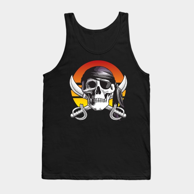 Pirate Shirt - Jolly Roger Tank Top by ShirtPro